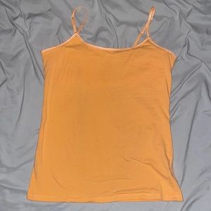 SO Simple Tank Top with Built-in Bra - Orange - XL